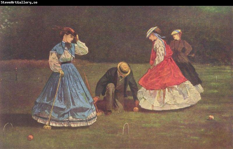 Winslow Homer Croquetspiel